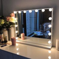 Schminkspiegel mit Beleuchtung 15 LED 58x46 cm