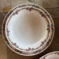 2 Langenthal Porzellan Servierplatten rund 1929 Gusberti