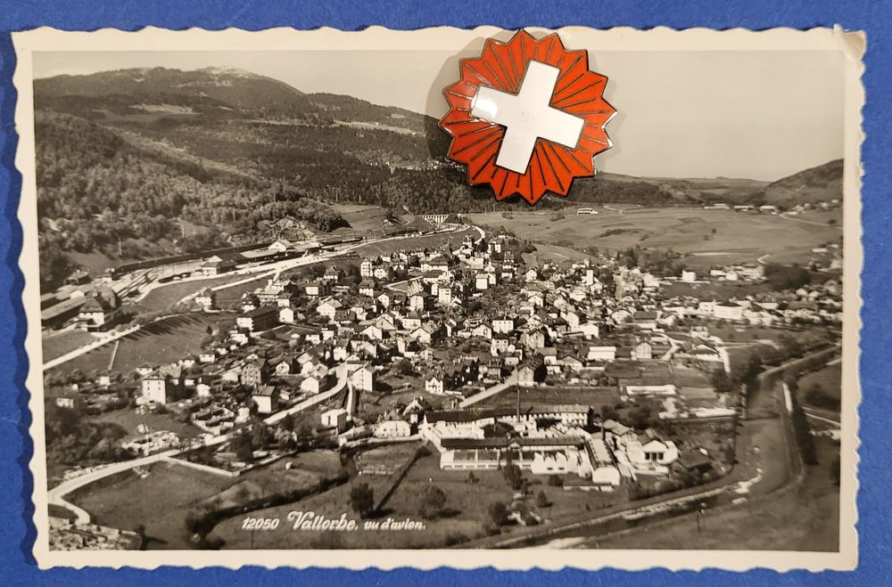 CFF - VALLORBE - POSTKARTE 12050 - Bahnhof Vallorbe & Dorf | Kaufen auf ...