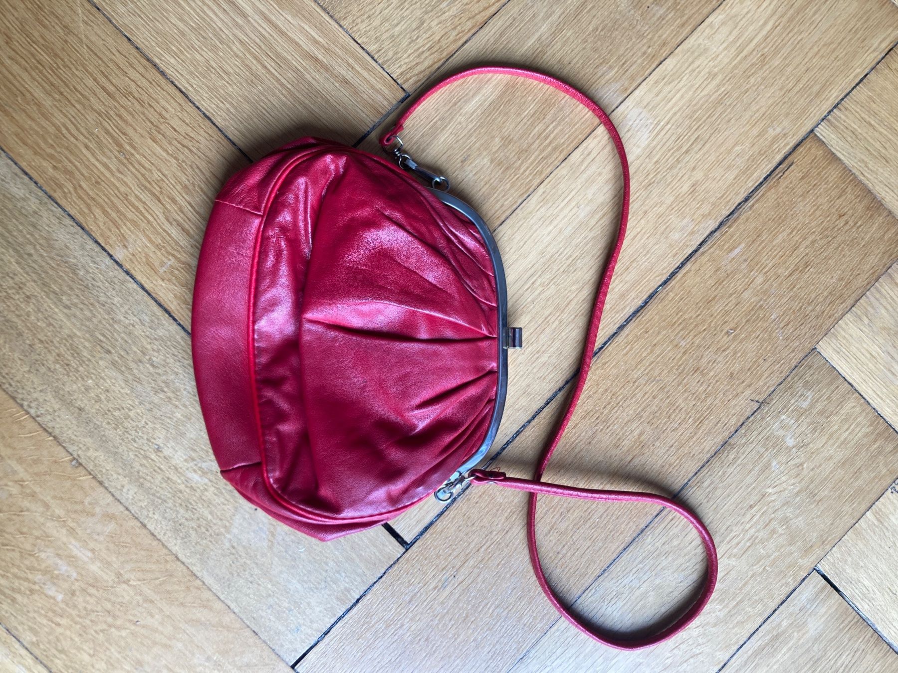 Borse da donna: Rote Lederhandtasche – Usato da Zürich venduto da MirjamPepita99 1