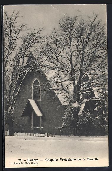 Cartoline postali: Genève, Chapelle Protestante de la Serv – Usato da Berlin venduto da bartko-reher