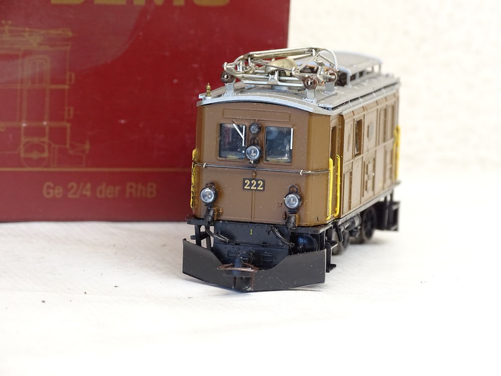 Bemo Modelleisenbahnen: Bemo 1256 122 RhB Elektrolok Ge2/4 222, Braun, H0m, OVP – Gebraucht aus Wohlen AG von Ex-Naruemon1964 4