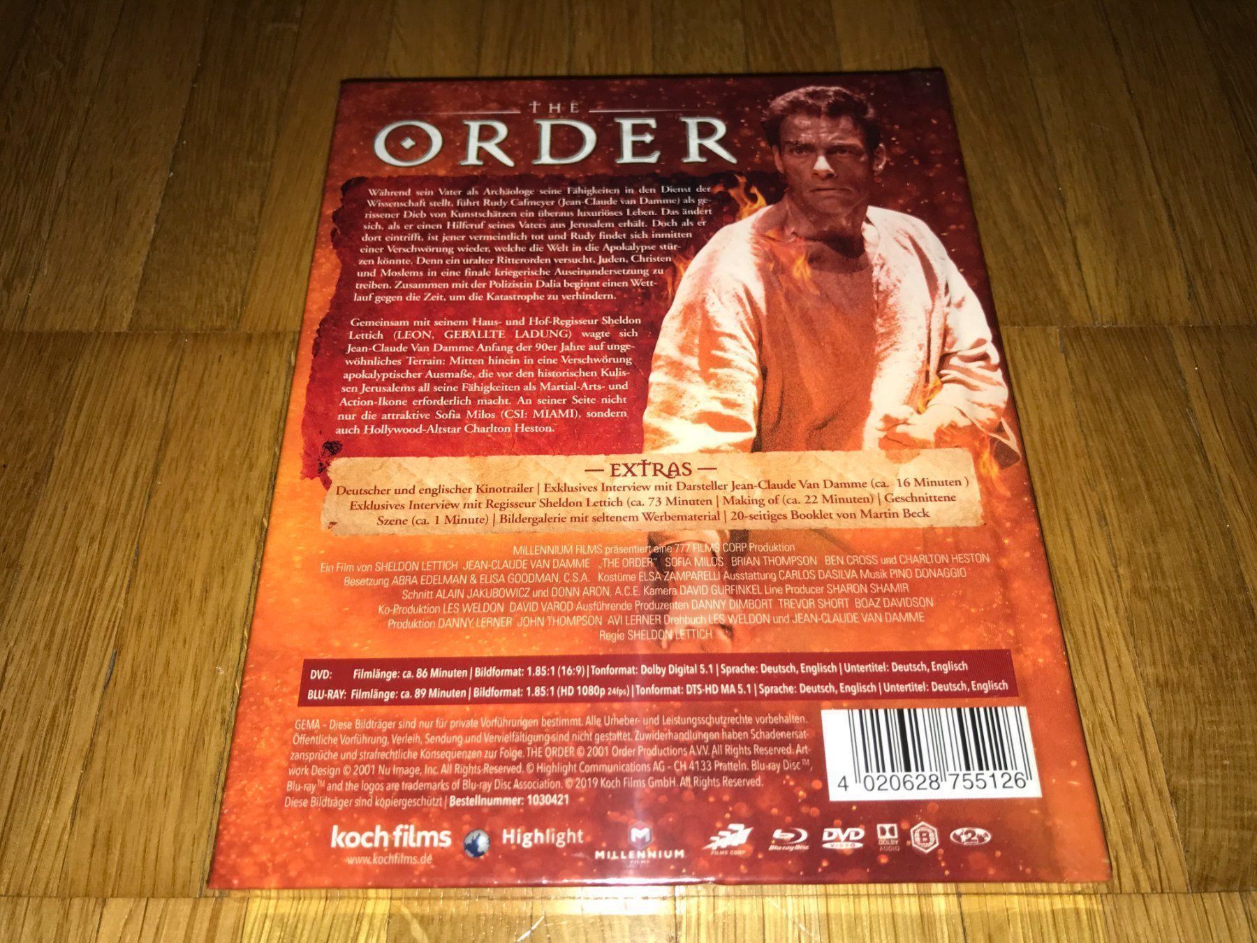 Tutti i DVDs: The Order - MEDIABOOK - A - UNCUT – Nuovo e nell'imballaggio originale da Basel venduto da havsok 1
