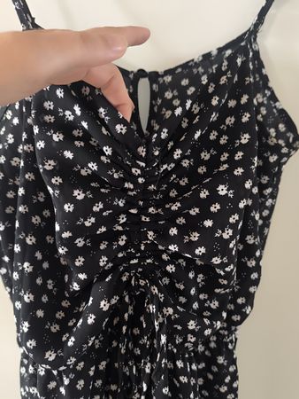 Jumpsuit geblümte schwarz weiss Grösse S