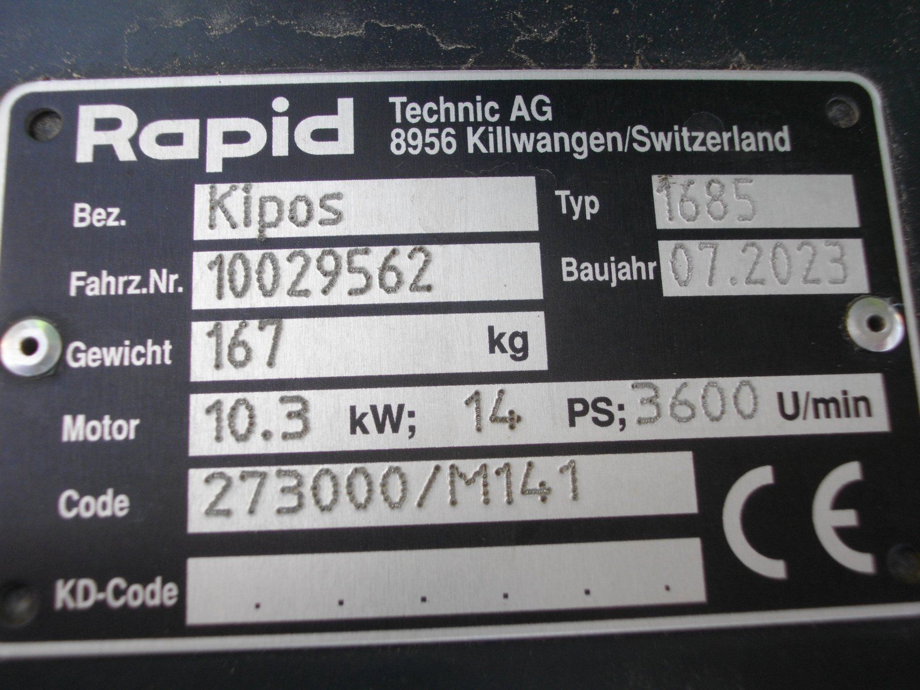 Rapid Tutte le macchine: Rapid Kipos mit Bodenfräse – Usato da Oetwil am See venduto da Luna519 6