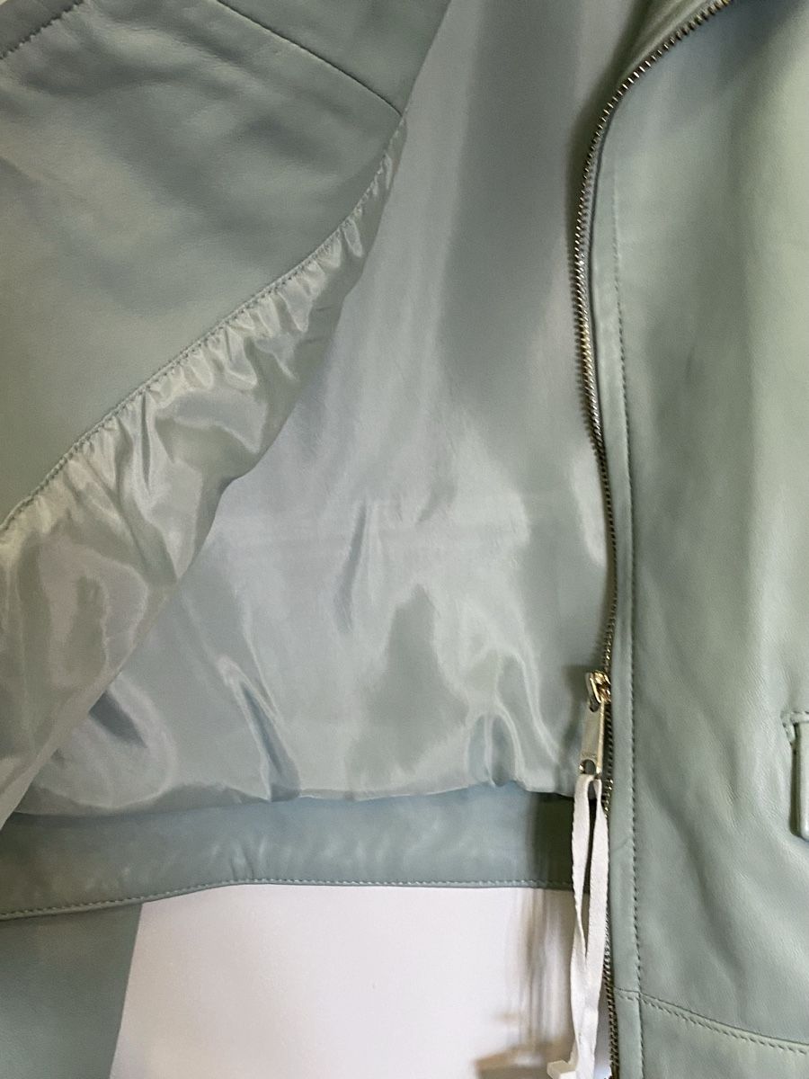 Max Mara Jacken: Max Mara Lederjacke mint blau 40 Neu – Neu und originalverpackt aus Büron von Coerner 6
