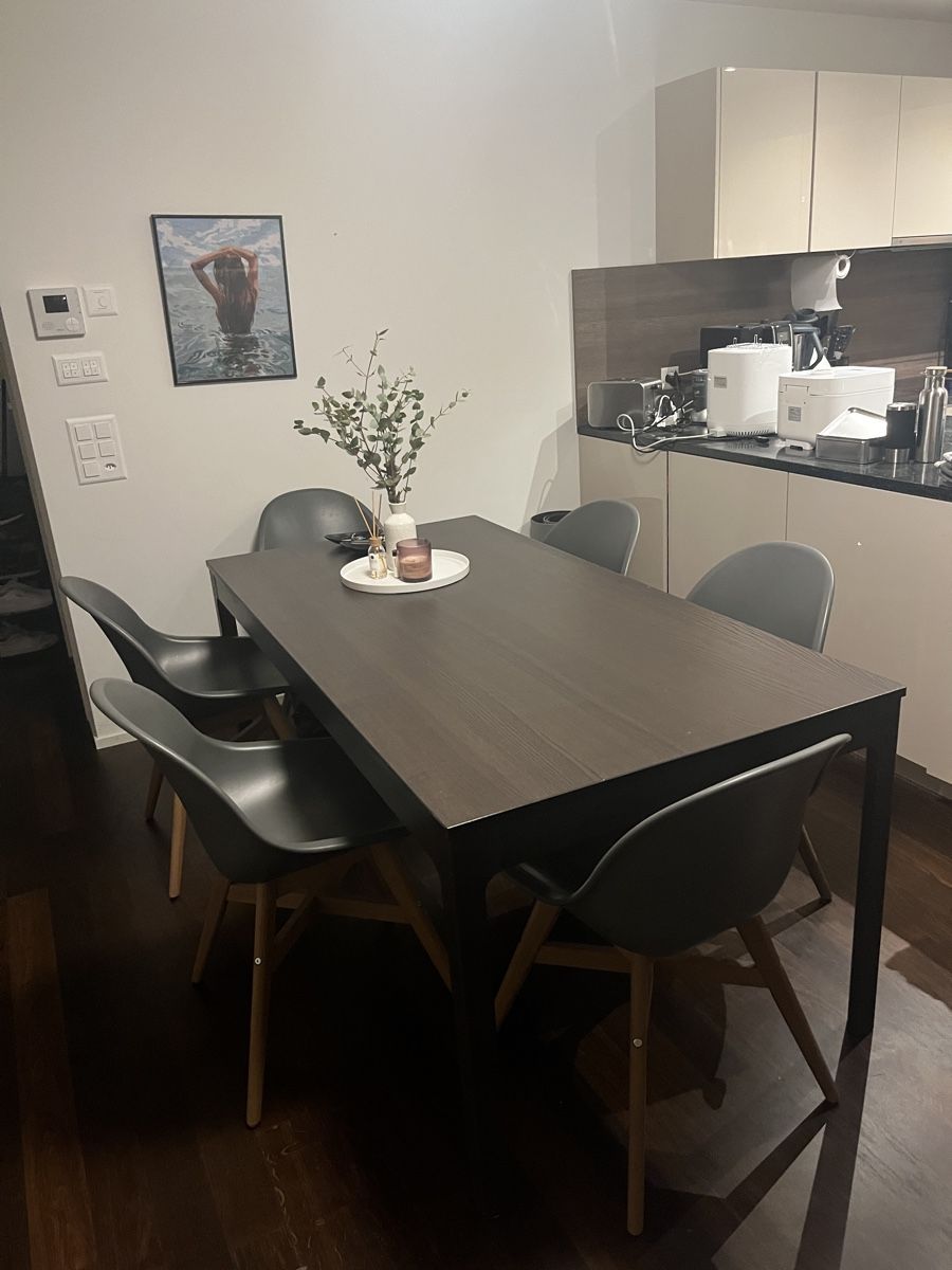 Ikea Sedie: 4 Stühle dunkelgrau/anthrazit – Usato da Uster venduto da nic_nb77