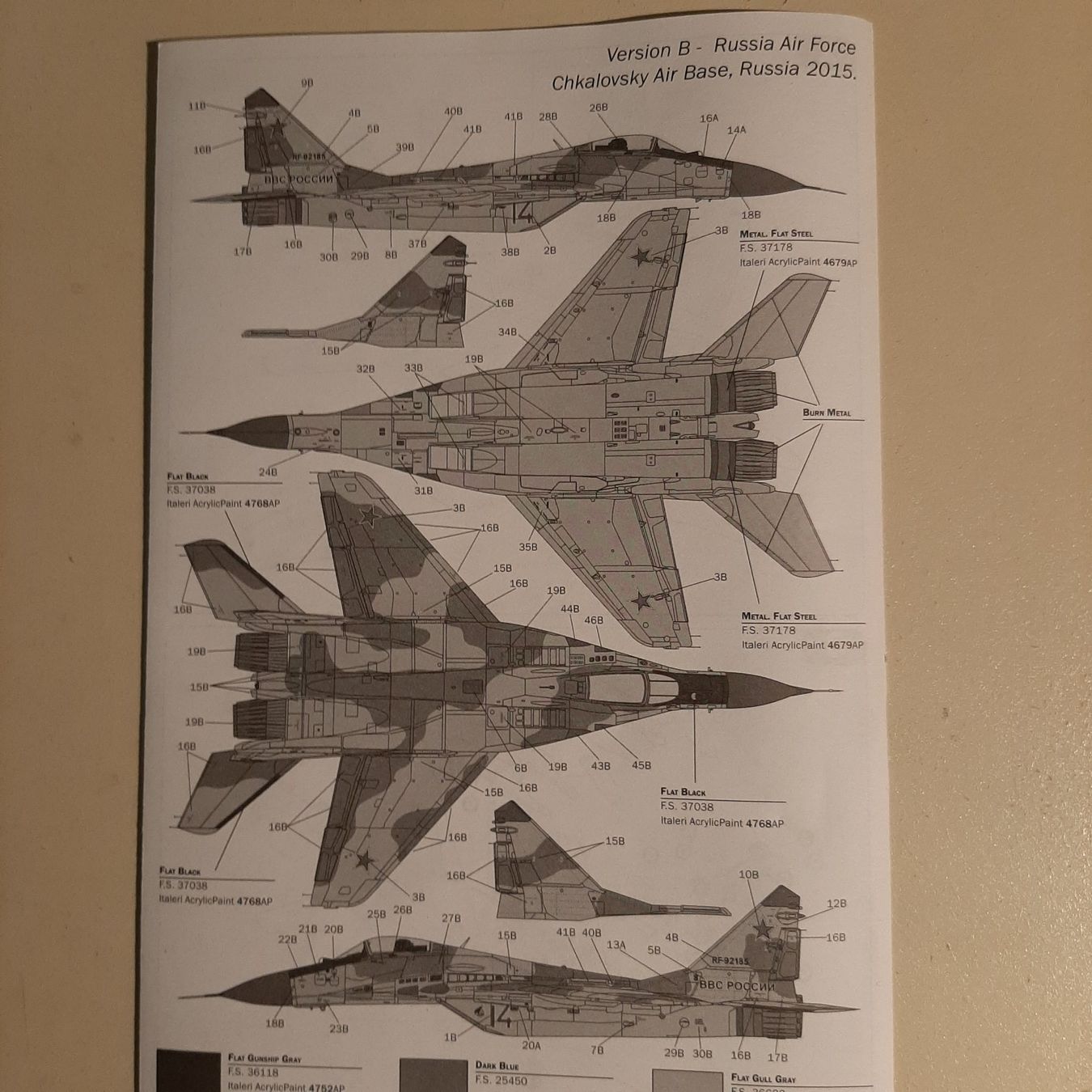 Italeri Kit di modellismo & Modellini statici: 1990 ... MIG-29 Fulcrum ... Italeri 1377 – Nuovo (secondo la descrizione) da Bonstetten venduto da Benibanny59 3