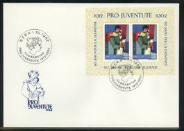 1962, FDC, Pro Juventute, Blockausgabe, Nr. 6