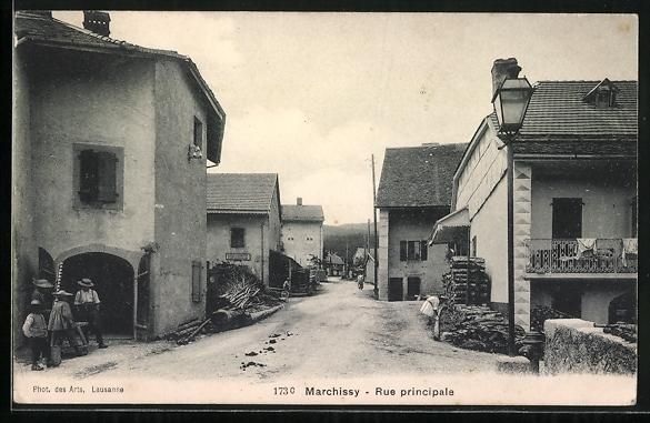 Ansichtskarten: AK Marchissy, Rue principale, 1909 – Gebraucht aus Berlin von bartko-reher