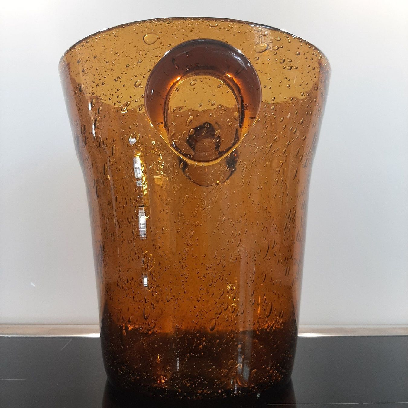 Altro: Biot Glas Champagnerkühler 50er Bernstein Bubble Glas 25 cm – Usato da Erschwil venduto da Karabella 6