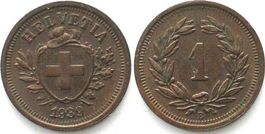 Schweiz 1 Rappen 1939 Bronze RAR!!! ERHALTUNG! vz+