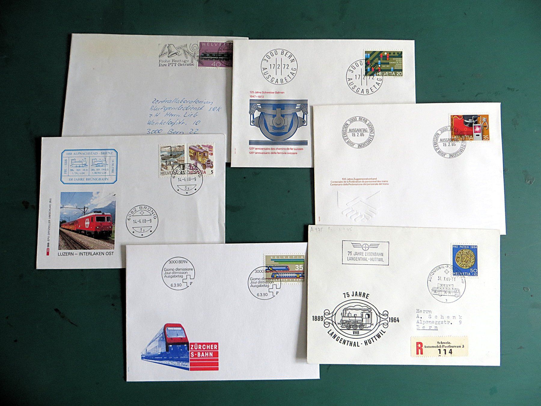 Tutti i francobolli: FDC Motive Eisenbahn – Usato da Zwingen venduto da Hemafa 1