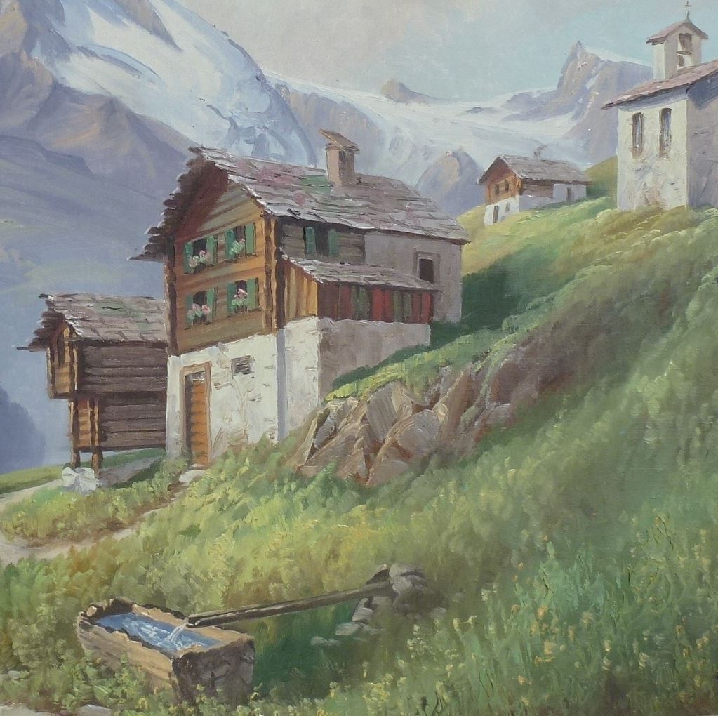 Tableaux: ++ Ölgemälde Matterhorn von E. Ernst – D'occasion à Walkringen par Casablanca777 6
