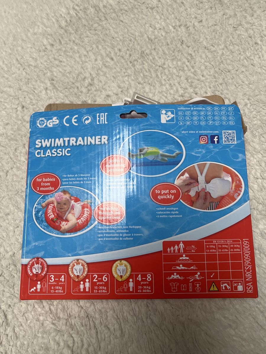 Salvagente: Bouée de cou Freds Swimtrainer Classic bébé rouge – Nuovo (secondo la descrizione) da Chenens venduto da anasantos90 1