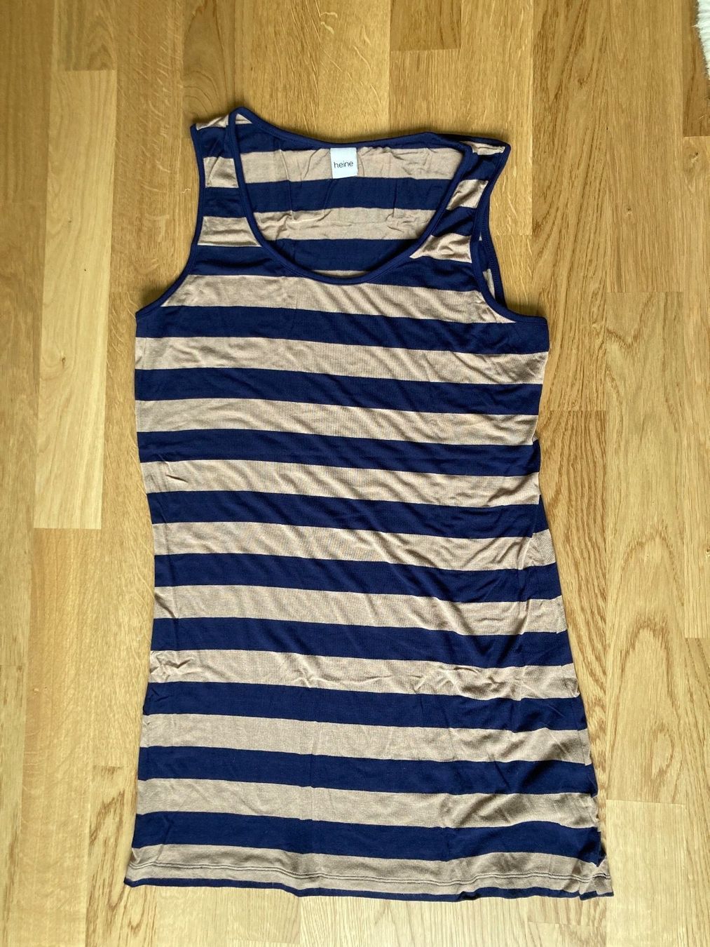 Heine Top: Beige-blau gestreiftes Top * Gr. 40 – Usato da Basel venduto da AufeinenBlick