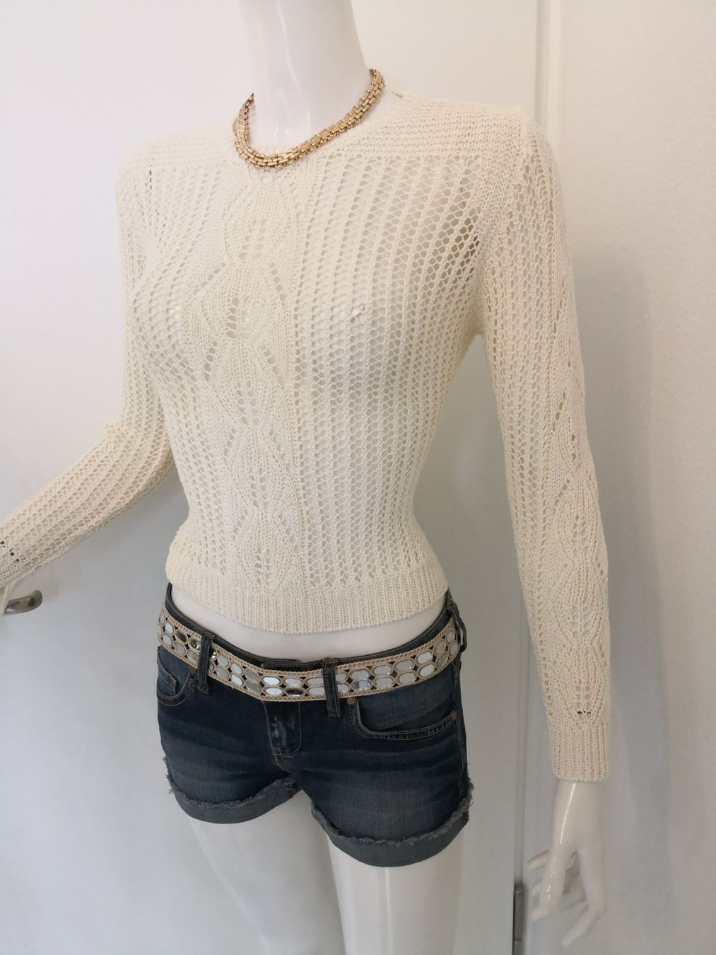 Mango Maglioni & Felpe: 🤩MANGO STRICK-HÄKEL-PULLOVER ECRU NEU & D&G P. – Nuovo (secondo la descrizione) da Olten venduto da Naja-Twins-Twins 6