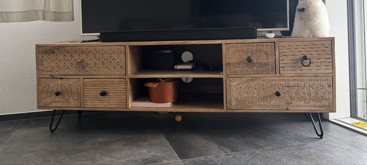 Micasa Mobili TV: TV Möbel aus Mangoholz – Nuovo e nell'imballaggio originale da Frutigen venduto da fabifabi03
