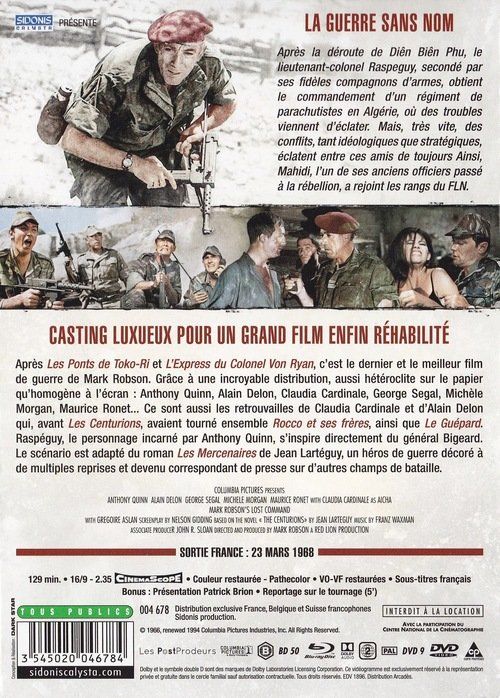 Tutti i DVDs: LES CENTURIONS (LOST COMMAND) – Nuovo (secondo la descrizione) da Bursins venduto da Adabel 1