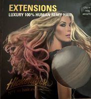 Echthaar Ponytail Extension, balayage dunkelaschblond 45cm