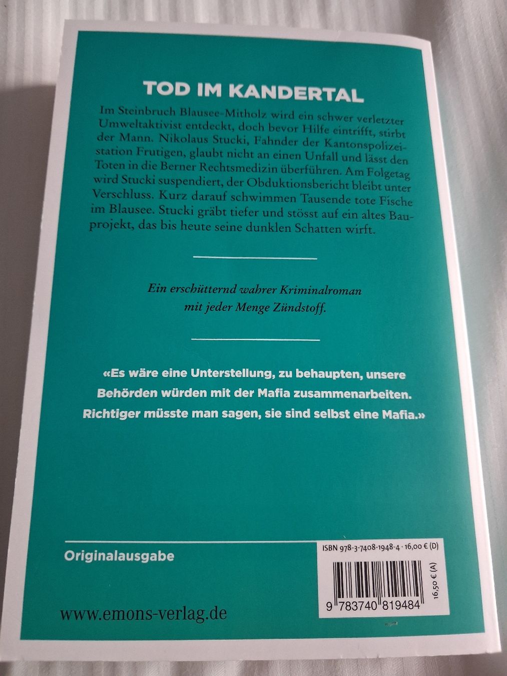 Libri: der Blausee-Skandal von Peter Beutler – Nuovo (secondo la descrizione) da Derendingen venduto da Auranti 1
