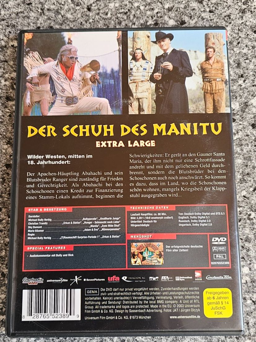 Tutti i DVDs: DER SCHUH DES MANITU- EXTRA LARGE/ DVD – Usato da Geuensee venduto da jes_9xyk 1