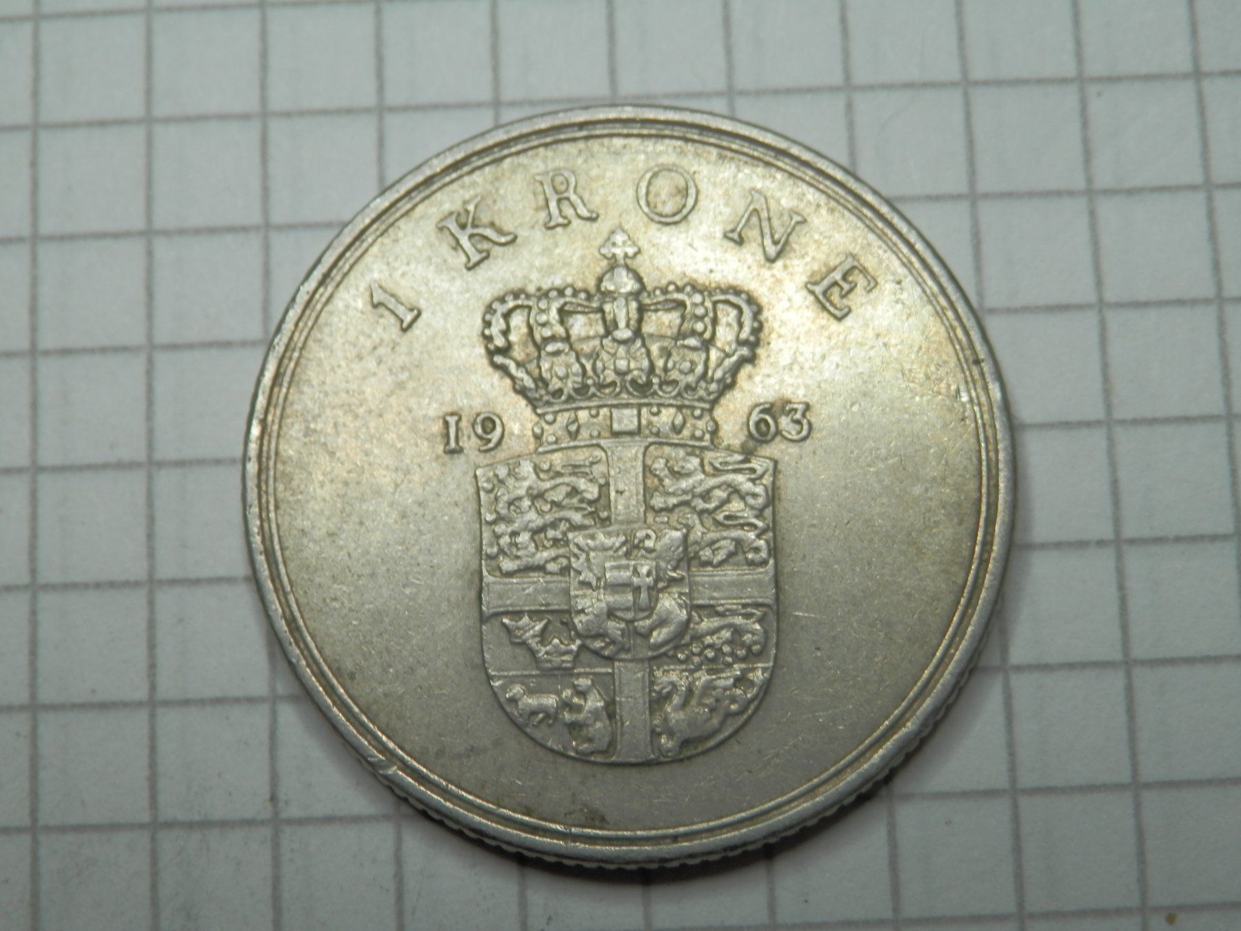 Tutti le monete: Dänemark  1 Krone, 1963 – Usato da Weiach venduto da weiach81 1