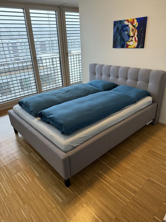 Odikalo Polsterbett Jugendbett Doppelbett Stauraum Bettgestell 140/160x200(Mit Matratze