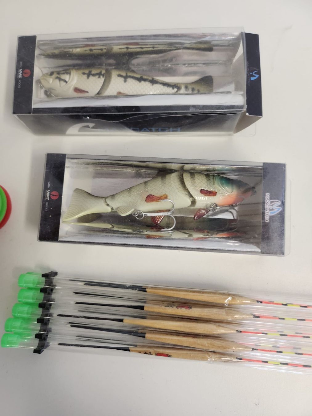 Köder: Fischerbedarf Kunstköder Set Wobbler Blinker Gummifisch – Neu (gemäss Beschreibung) aus Tuggen von Santasbag 2