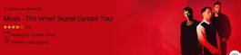 Stehplatz Tickets Muse 07.12.2026 Zürich Hallenstadion