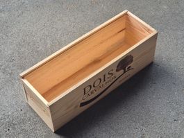 Weinkiste leer ohne Deckel 37.5x13x12.5 cm