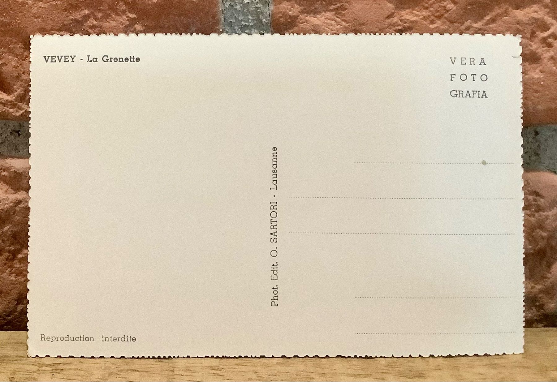 Cartoline postali: LA GRENETTE Vevey - Markthalle – Usato da Root venduto da ENGLAND-TREASURES 2