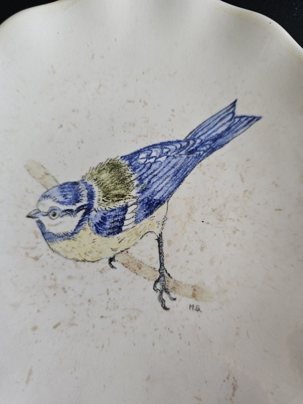 Piatti: Antiker Teller mit Blaumeise – Usato da Sirnach venduto da pius062 1