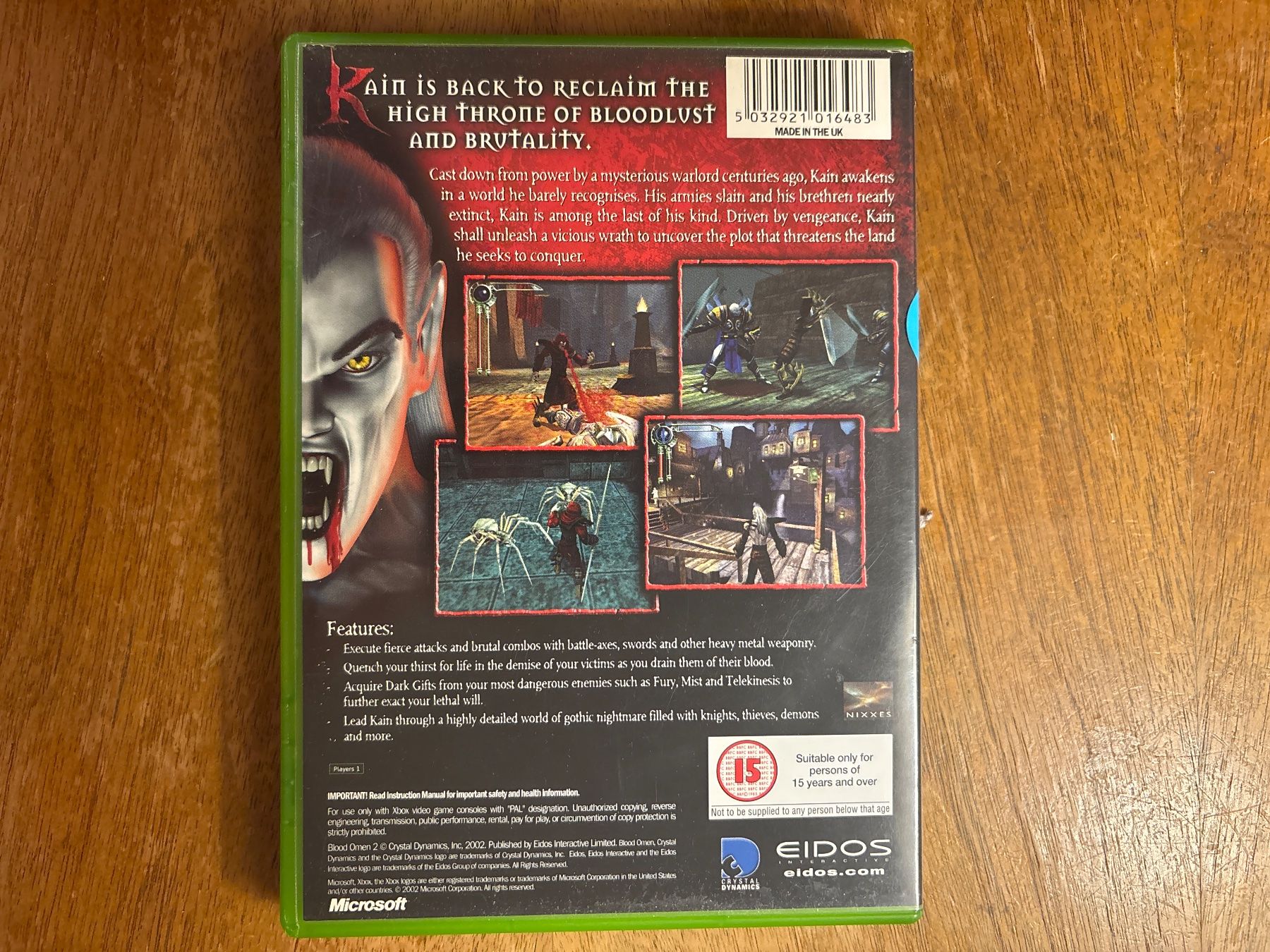 Microsoft Spiele: BLOOD OMEN 2 - Microsoft XBOX Classic – Gebraucht aus Zürich von hiddentreasures_zh 1
