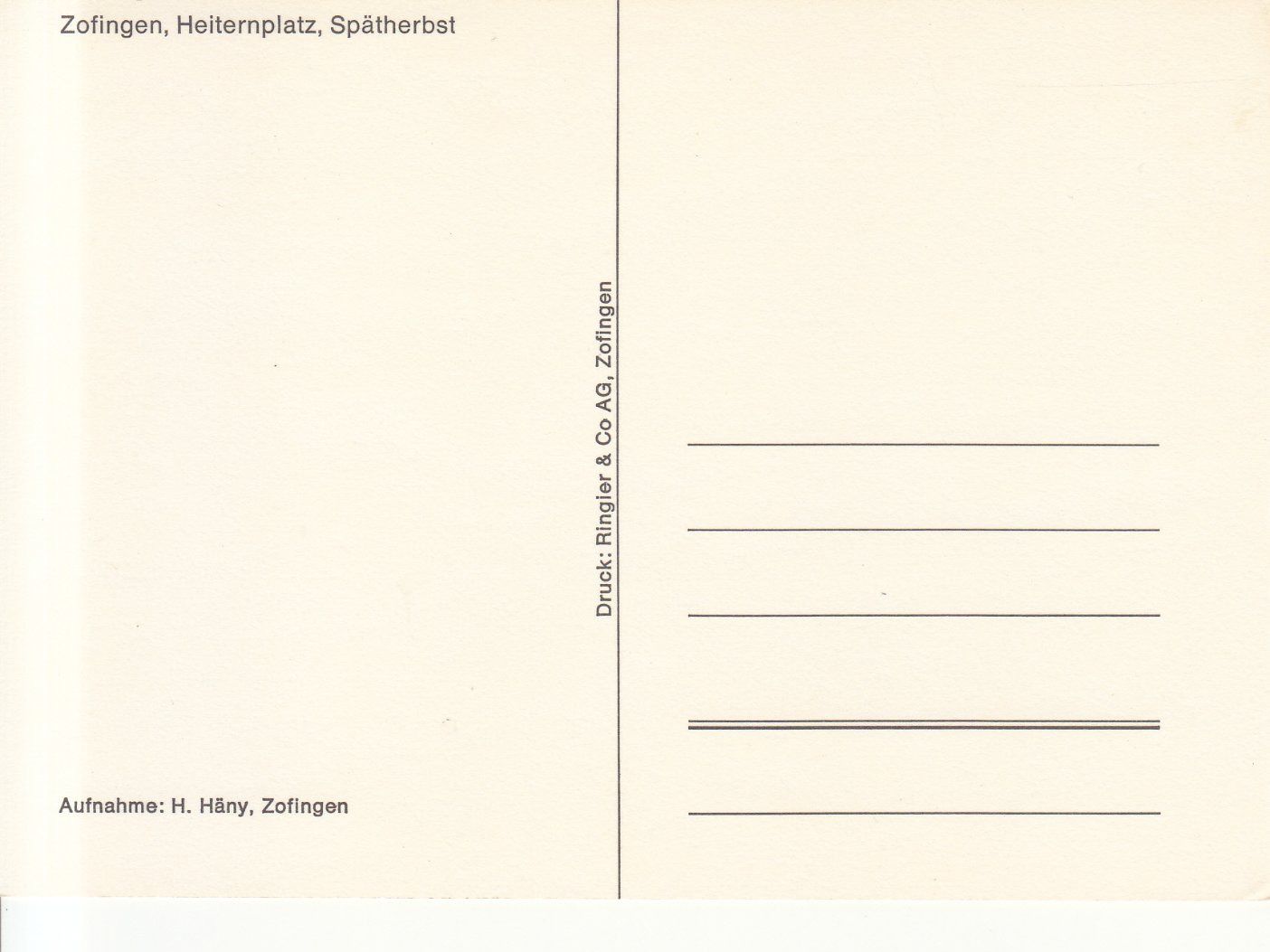 Cartoline postali: Zofingen ca. 1970 – Usato da Bürglen TG venduto da StampGraf 1