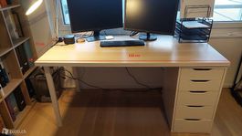 Ikea Schreibtisch mit Schubladen ALEX