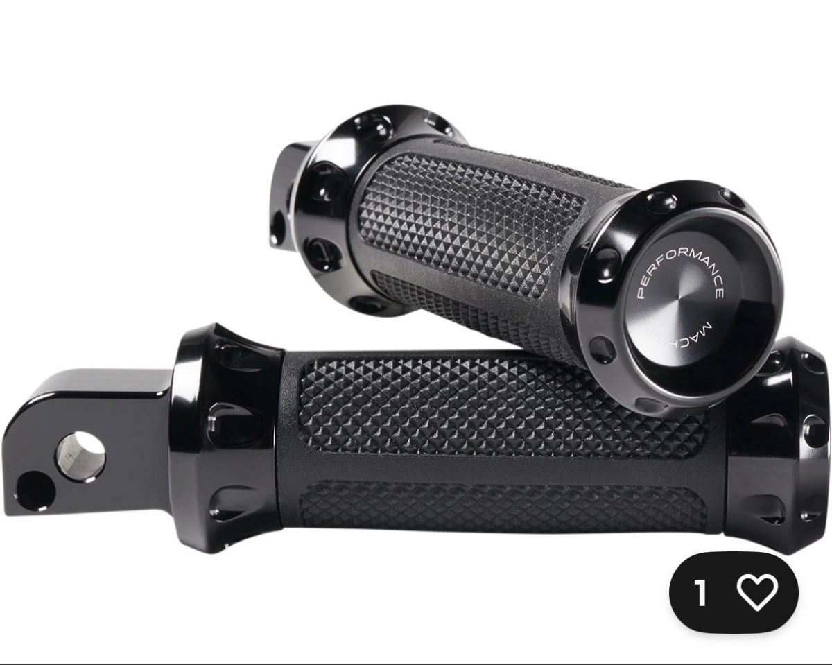 Harley-Davidson Tutti i ricambio per moto: Performance Machine Motorrad Fussrasten schwarz neu – Nuovo (secondo la descrizione) da Horw venduto da Gaben007