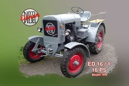 Blechschild-EICHER DIESEL ED 16/1 - 16 PS Baujahr 1949