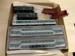 Fleischmann Konvolut DB Mint Doppelstock Steuerwagen
