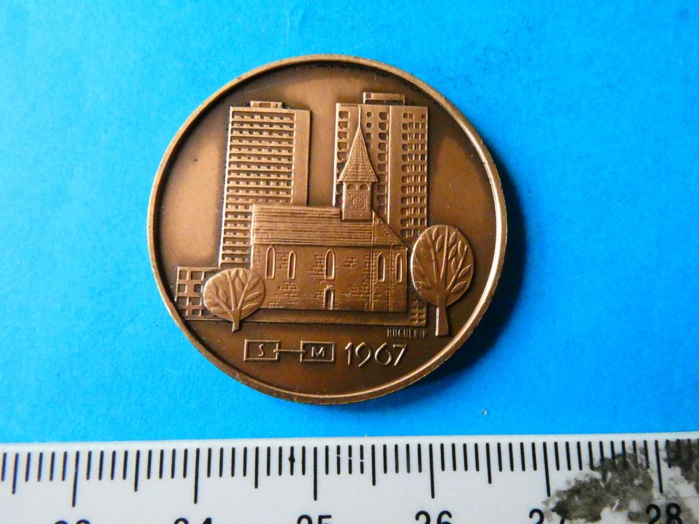 1967, Zürich Schwamendingen - Bronzemedaille 33 mm 1