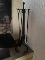 Serviteur de cheminée noir – Ensemble de 4 accessoires