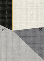 %Paperflow Heller Teppich Canvas aus mehrfarbigem Garn