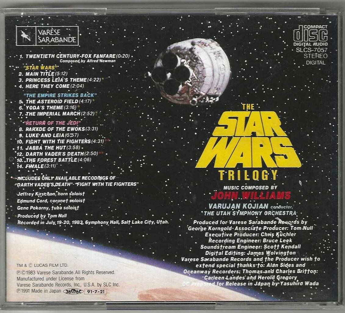 CDs: John Williams - The Star Wars Trilogy Japan – D'occasion à Genève par CDLPBookS 1