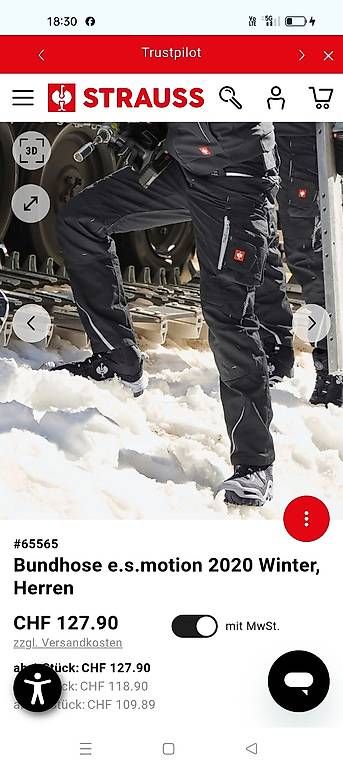 Engelbert Strauss Pantaloni: Engelbert Strauss Emotion 2020 winter – Usato da Weiningen TG venduto da NumisBila 4