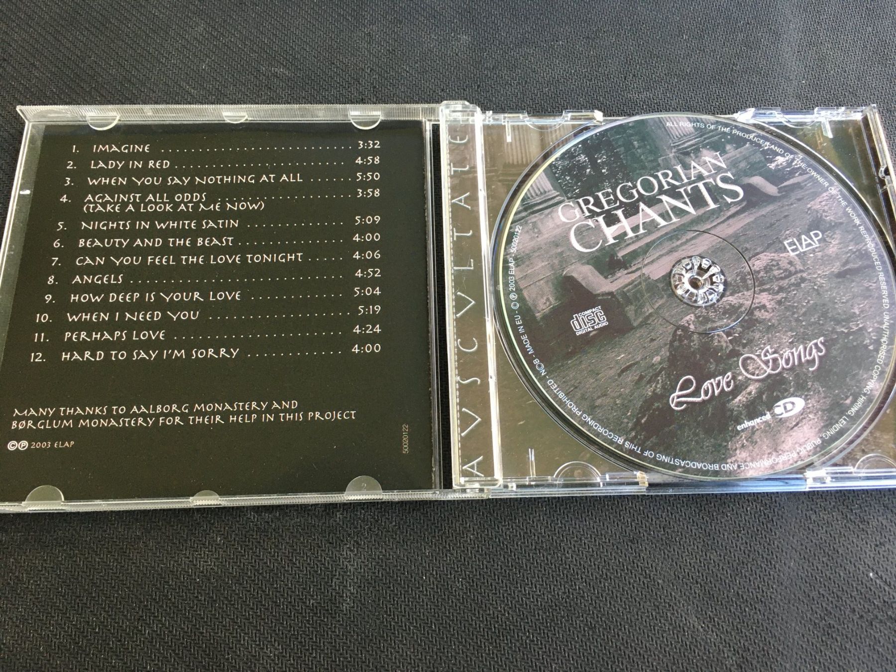 CD: Gregorian Chants - Love Songs -CD- – Usato da St.Gallen venduto da MedienJoe 1