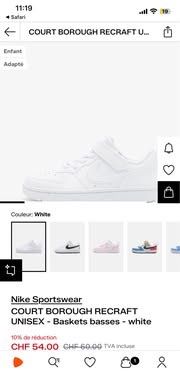 Nike Schuhe für Jungen: Baskets basses blanches Nike taille 35 – Neu (gemäss Beschreibung) aus Gland von Marisamendes 3