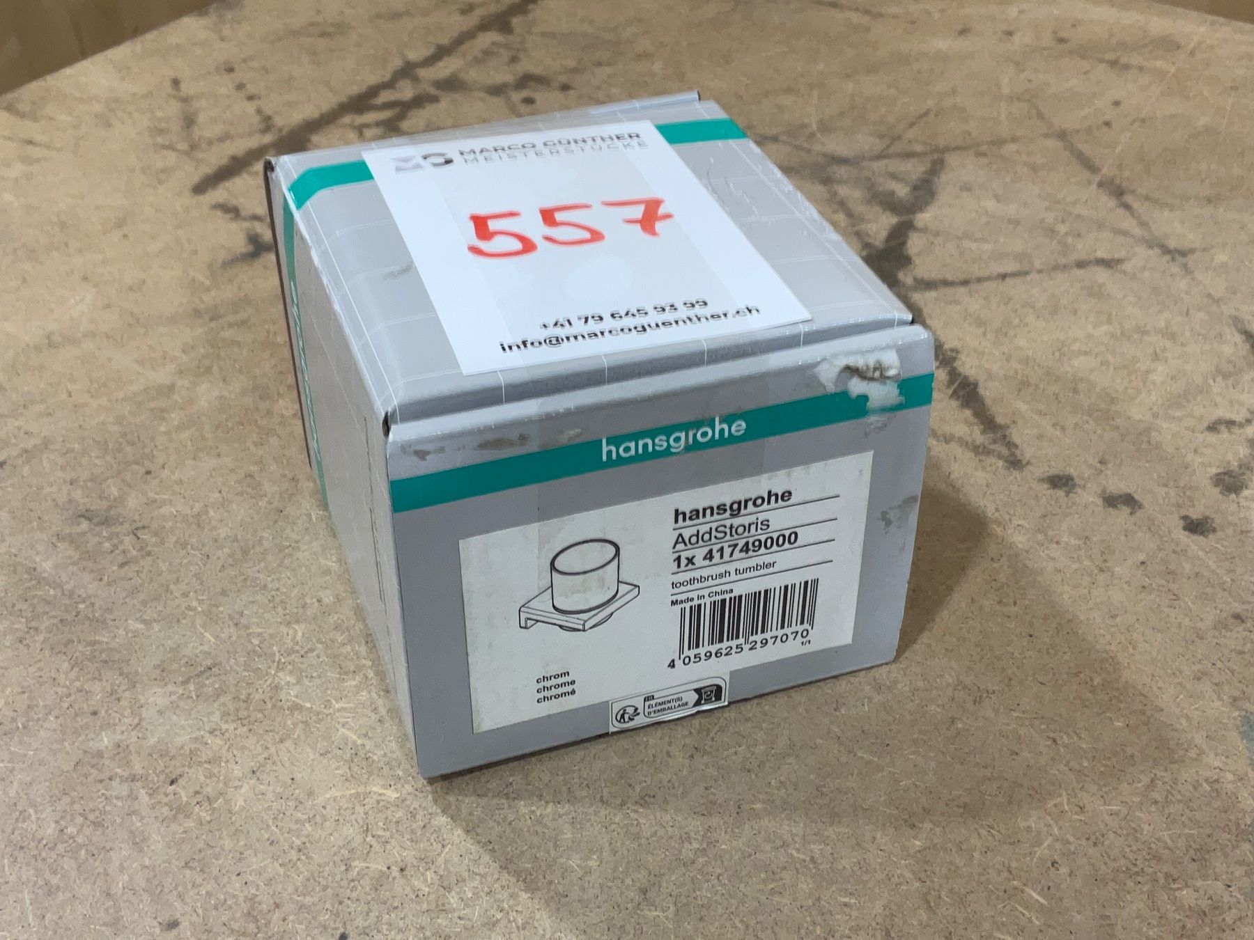 Hansgrohe Altro per la casa: 557 Hansgrohe AddStoris Q Zahnputzbecher – Nuovo e nell'imballaggio originale da Derendingen venduto da Meisterstuecke 3