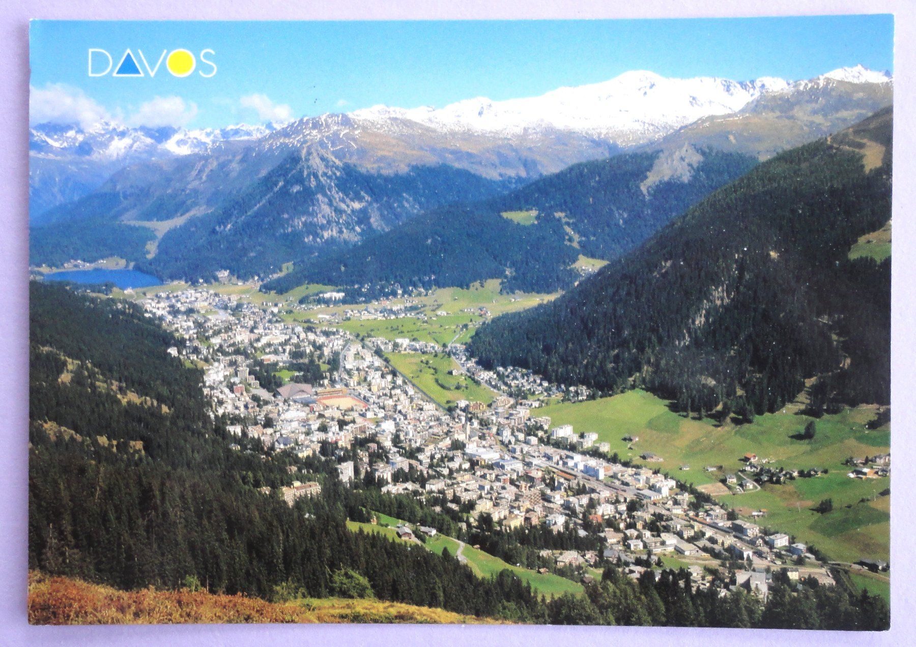 Cartoline postali: Davos, 1560 m, gegen Pischahorn – Usato da Fétigny venduto da Billy2miny