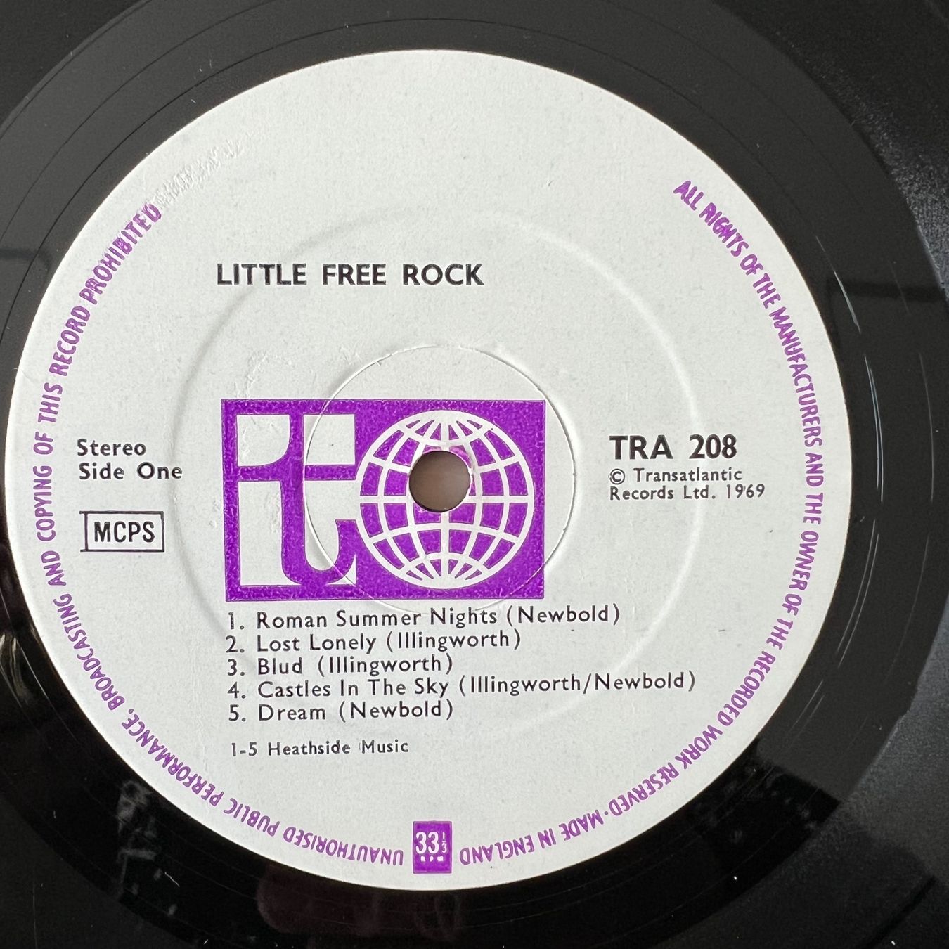 Dischi in vinile: Little Free Rock - Same / 1. UK-Press. 1969 – Usato da Gais venduto da soundcave57 2