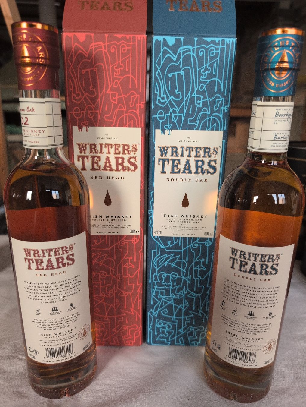 Bevande alcoliche: Writer's Tears Red Head + Double Oak Irish Whiskey – Nuovo e nell'imballaggio originale da Waltenschwil venduto da Andy.Z01 2